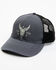 Image #1 - Cody James Men's Live Free Steer Head Ball Cap, Dark Grey, hi-res