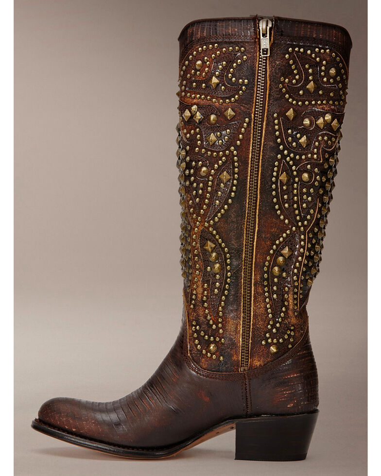 Frye Women S Deborah Deco Tall Cowgirl Boots Medium Toe Boot Barn