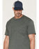 Image #2 - Dickies Men's Short Sleeve Heavyweight Work Shirt, Heather Green, hi-res