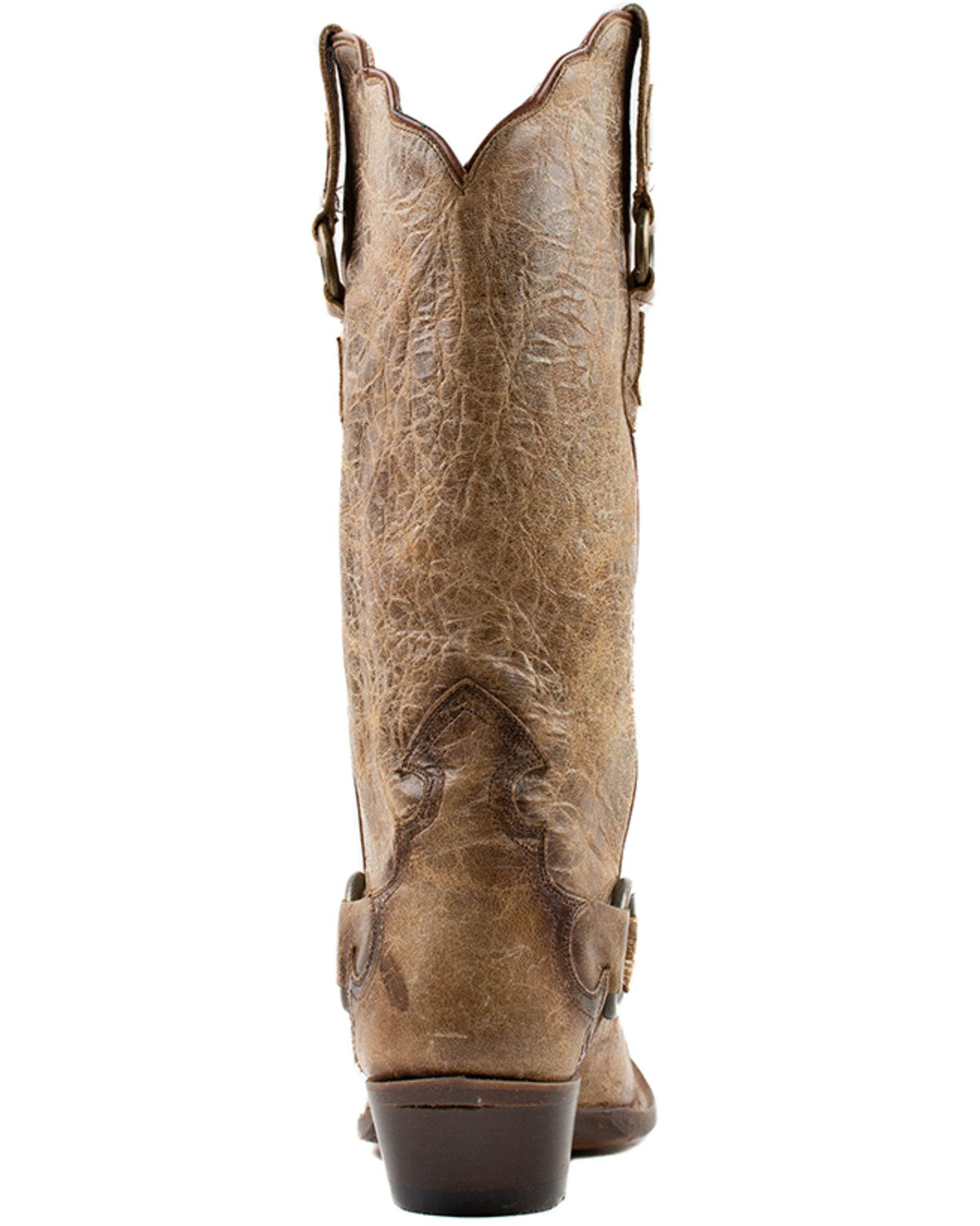 Image #5 - Dan Post Women's Greta Crackle Western Boots - Snip Toe, Tan, hi-res