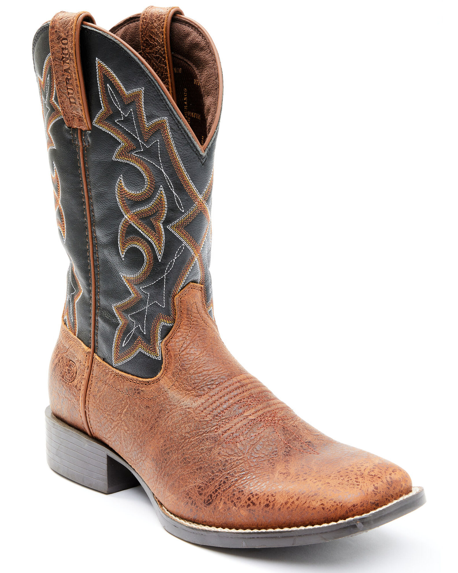 Durango Men s Brown Westward Western Performance Boots Broad Square Toe