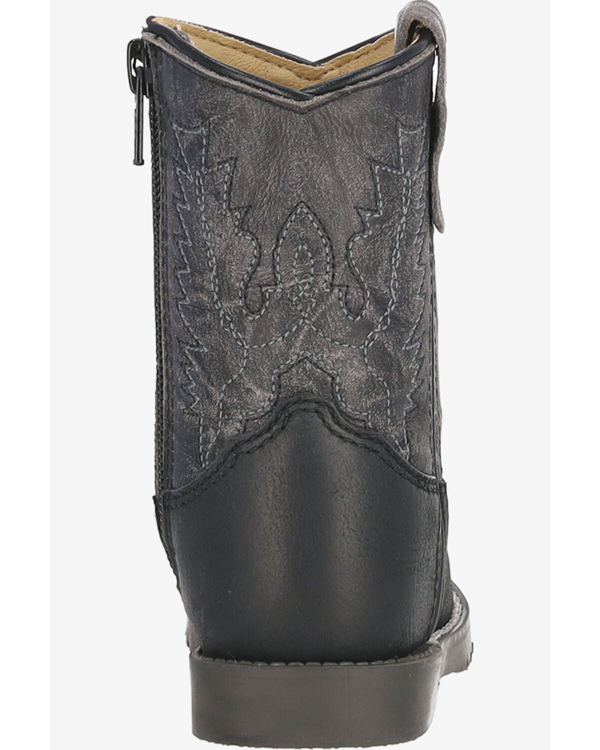 Image #3 - Smoky Mountain Infant Kids' Autry Western Boots - Broad Square Toe, Black, hi-res