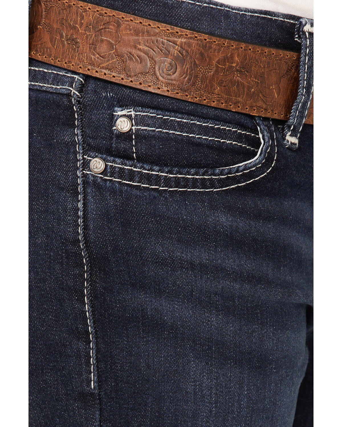 Image #2 - Wrangler Girls' Lacie Bootcut Jeans, Blue, hi-res