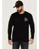 Moonshine Spirit Men's Familia Skulls Graphic T-Shirt , Black, hi-res