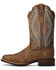 Image #2 - Ariat Women's Primetime Tack Western Boots - Broad Square Toe, Brown, hi-res