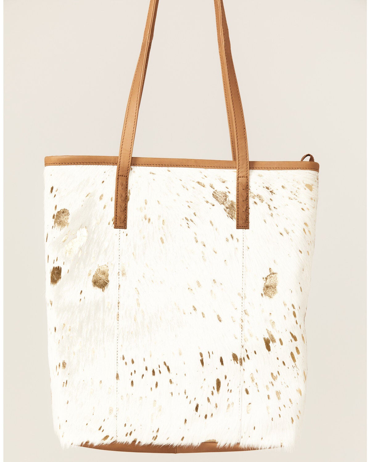 Shyanne Women's Gold Foil Hair-On Tote, Gold
