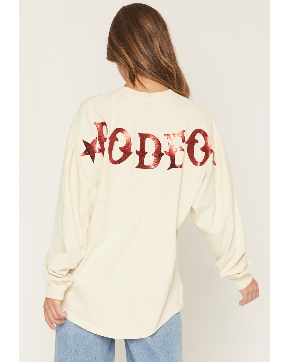 Image #4 - Coors Women's Coors Banquet Rodeo Spirit Jersey Shirt, Ivory, hi-res