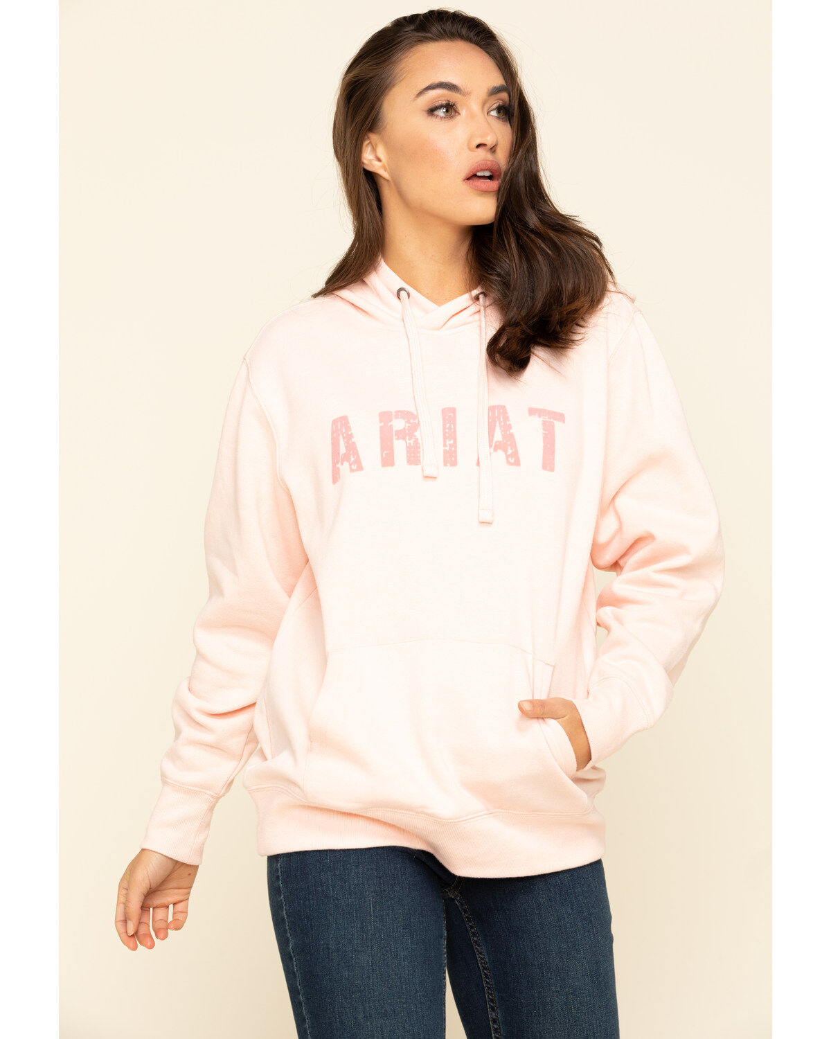 Image #1 - Ariat Women's Boot Barn Exclusive Logo Hoodie, , hi-res