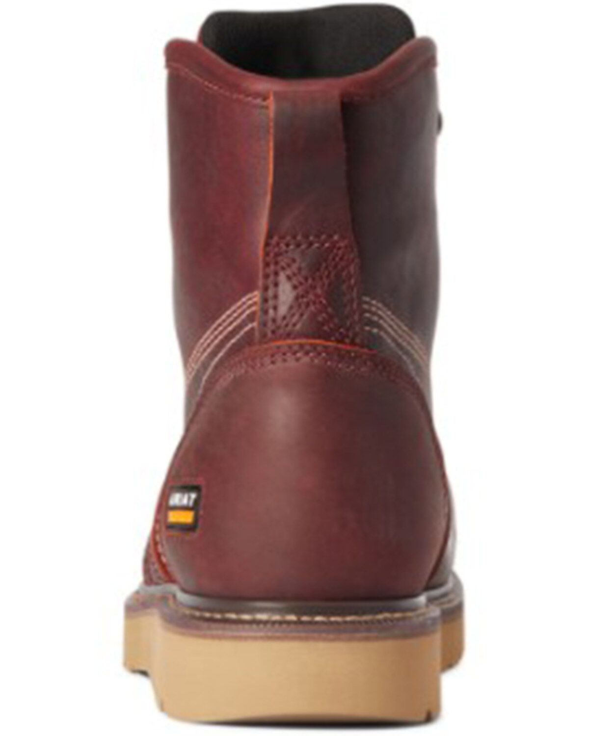 Image #3 - Ariat Men's Rusted Copper Rebar Wedge 6" H20 Work Boot - Composite Toe, Brown, hi-res