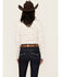 Image #4 - Ariat Women's Kirby Santa Fe Print Long Sleeve Button Down Stretch Western Shirt, White, hi-res