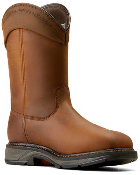 Ariat Men's WorkHog® XT Waterproof Wellington Work Boots - Carbon Toe , Brown, hi-res
