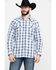 Image #1 - Moonshine Spirit Men's Fireball Plaid Long Sleeve Western Shirt , , hi-res