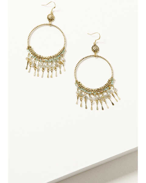 Shyanne Women's Soleil Gold Hoop Earrings, Gold, hi-res