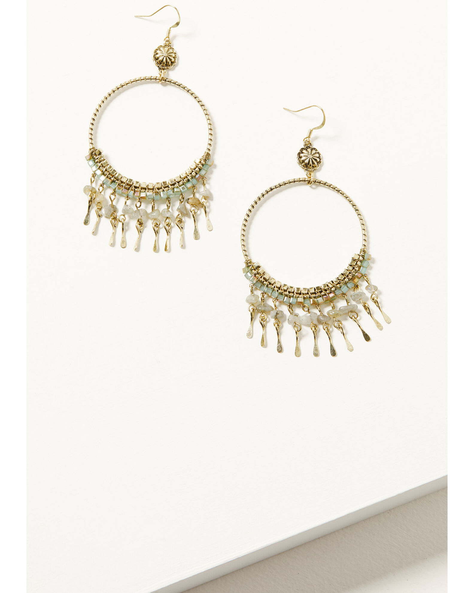 Shyanne Women's Soleil Gold Hoop Earrings