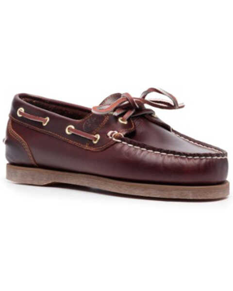 Timberland Women's Classic Boat 2-Eye Lace Boat Shoe - Moc Toe , Brown, hi-res