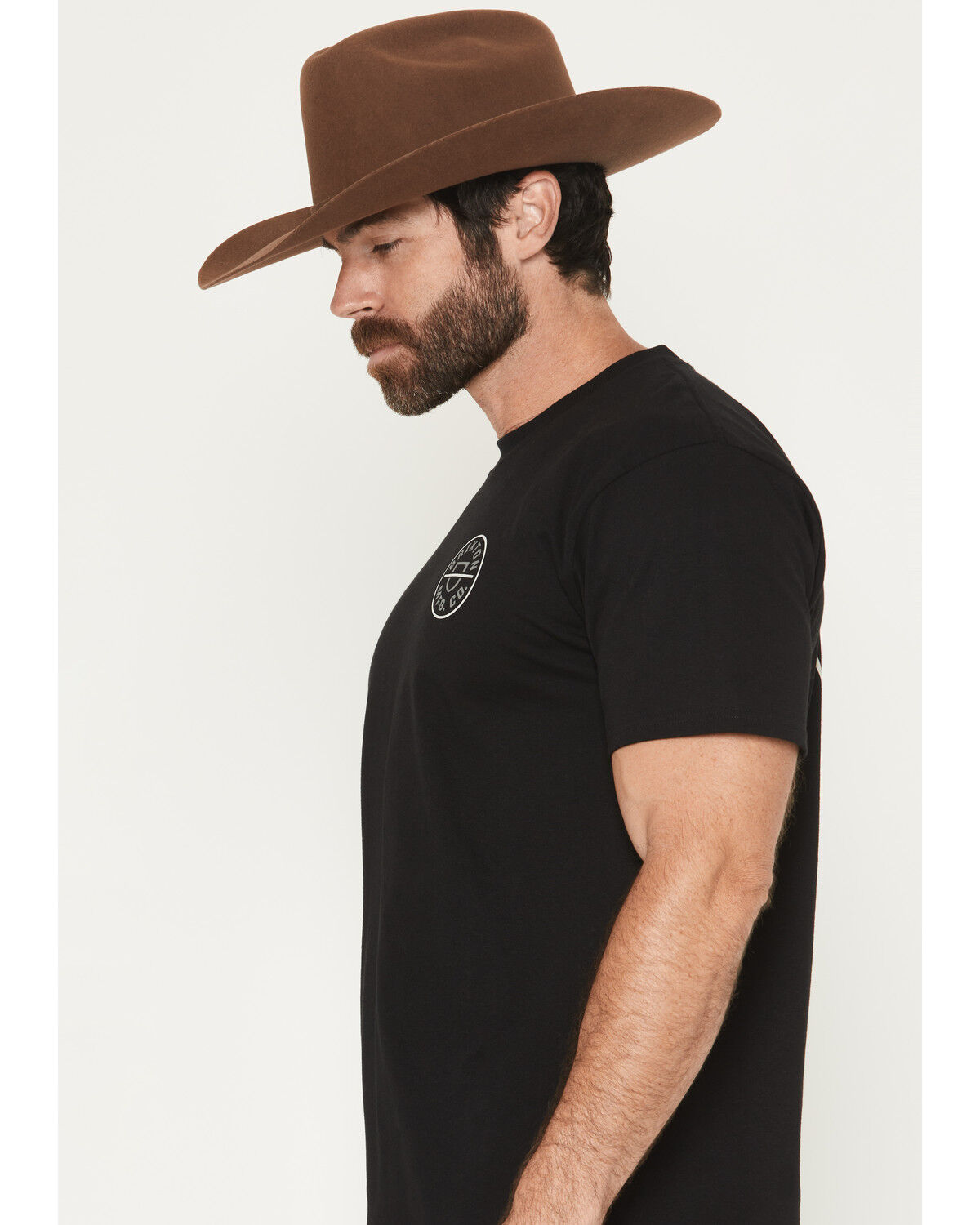Image #3 - Brixton Men's Crest II Logo Short Sleeve Graphic T-Shirt, Black, hi-res