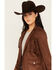Image #2 - Shyanne Women's Faux Suede Fringe Jacket , Medium Brown, hi-res