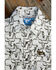 Image #2 - Cowboy Hardware Infant Boys' Cow Skull Print Short Snap Onesie, White, hi-res