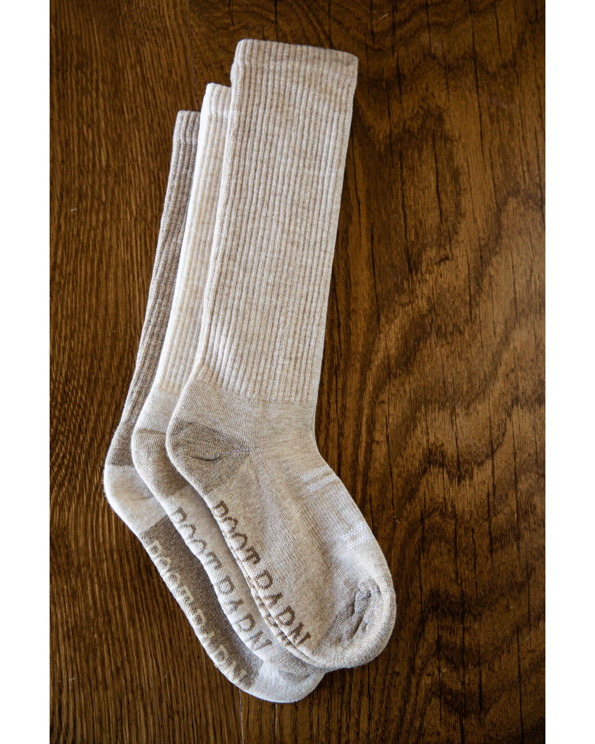 Image #1 - Boot Barn Women's Basic Over The Calf Sock Pack - 3 Pack, Tan, hi-res