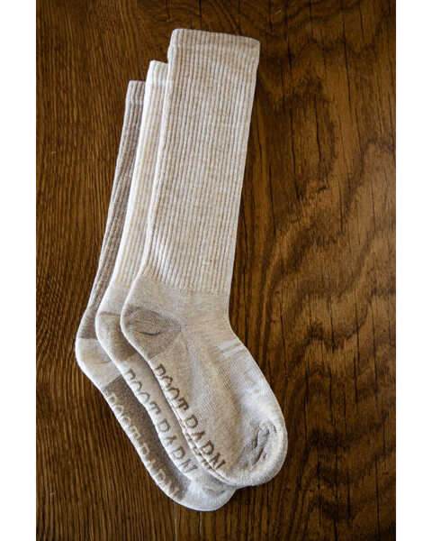 Boot Barn Women's Basic Over The Calf Sock Pack - 3 Pack, Tan, hi-res