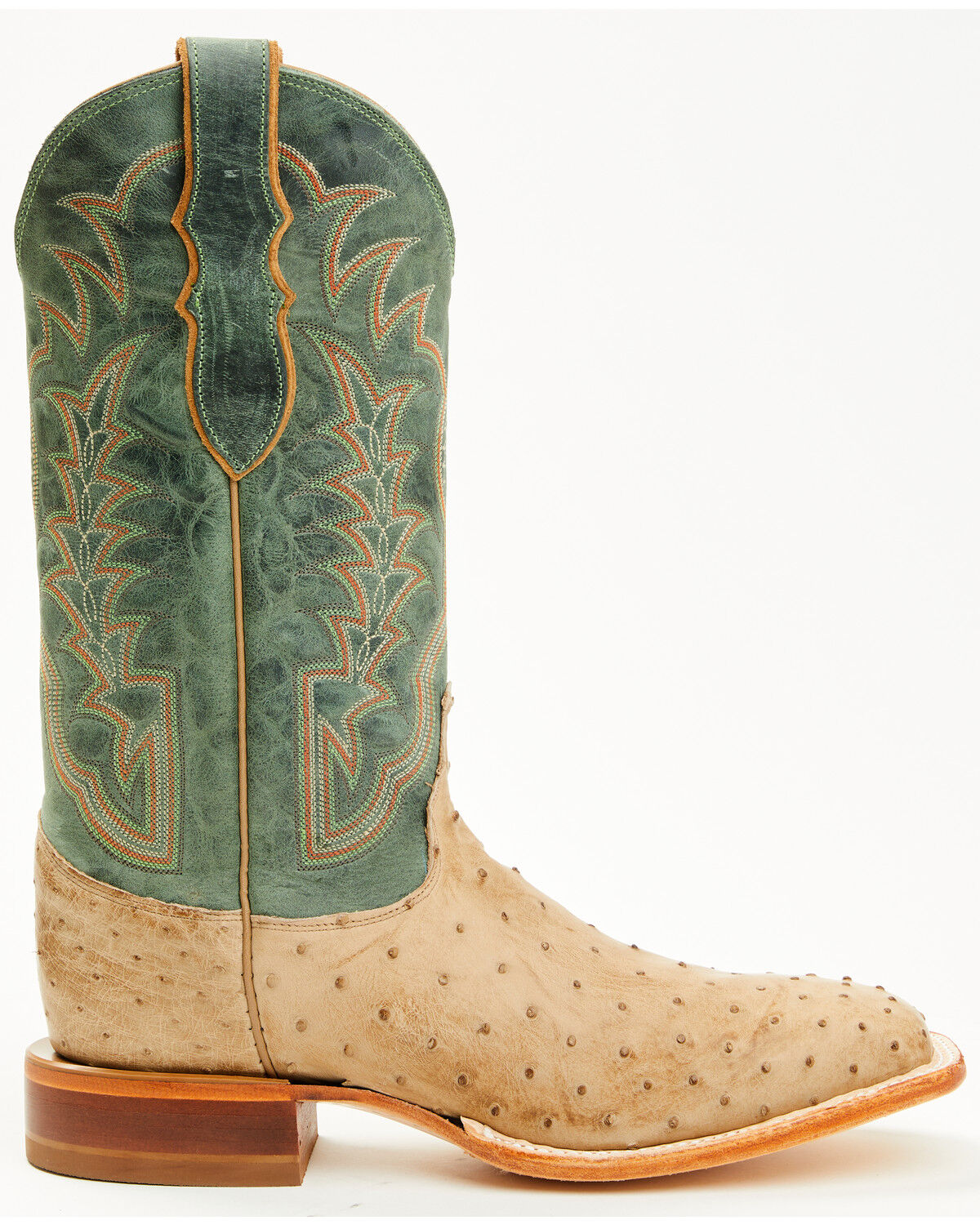 Justin Men's Chisolm Exotic Ostrich Western Boots - Broad
