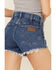 Image #5 - Wrangler Women's Frayed Hem Shorts, Blue, hi-res