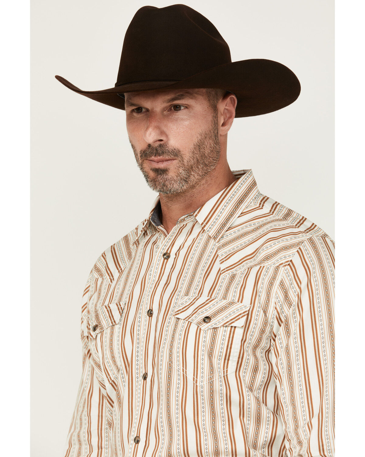 Cody James Men's Sierra Southwestern Striped Long Sleeve Snap Western Shirt