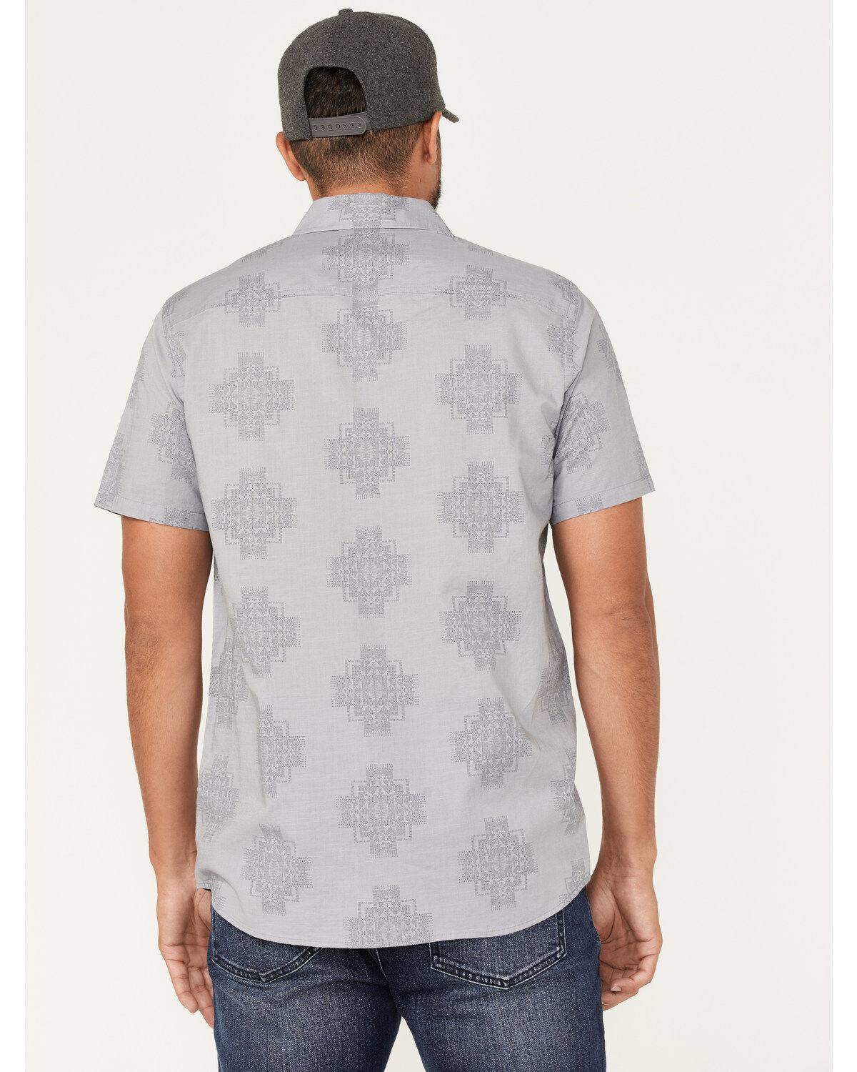 Image #4 - Pendleton Men's Shoreline Print Short Sleeve Western Shirt, , hi-res