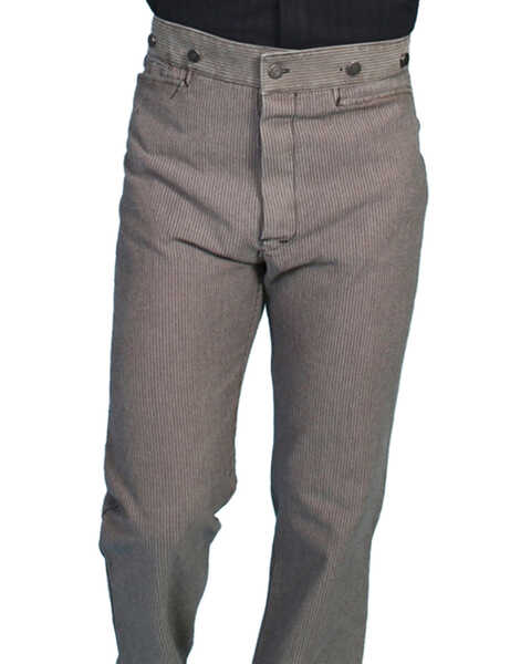 Image #1 - Wahmaker by Scully Raised Dobby Stripe Pants - Tall, Taupe, hi-res