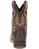 Image #4 - Durango Boys' Lil Rebel Pro Western Boots - Square Toe, Dark Brown, hi-res
