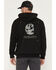 Image #1 - Carhartt Men's Loose Fit Midweight Camo Graphic Hooded Sweatshirt, Black, hi-res
