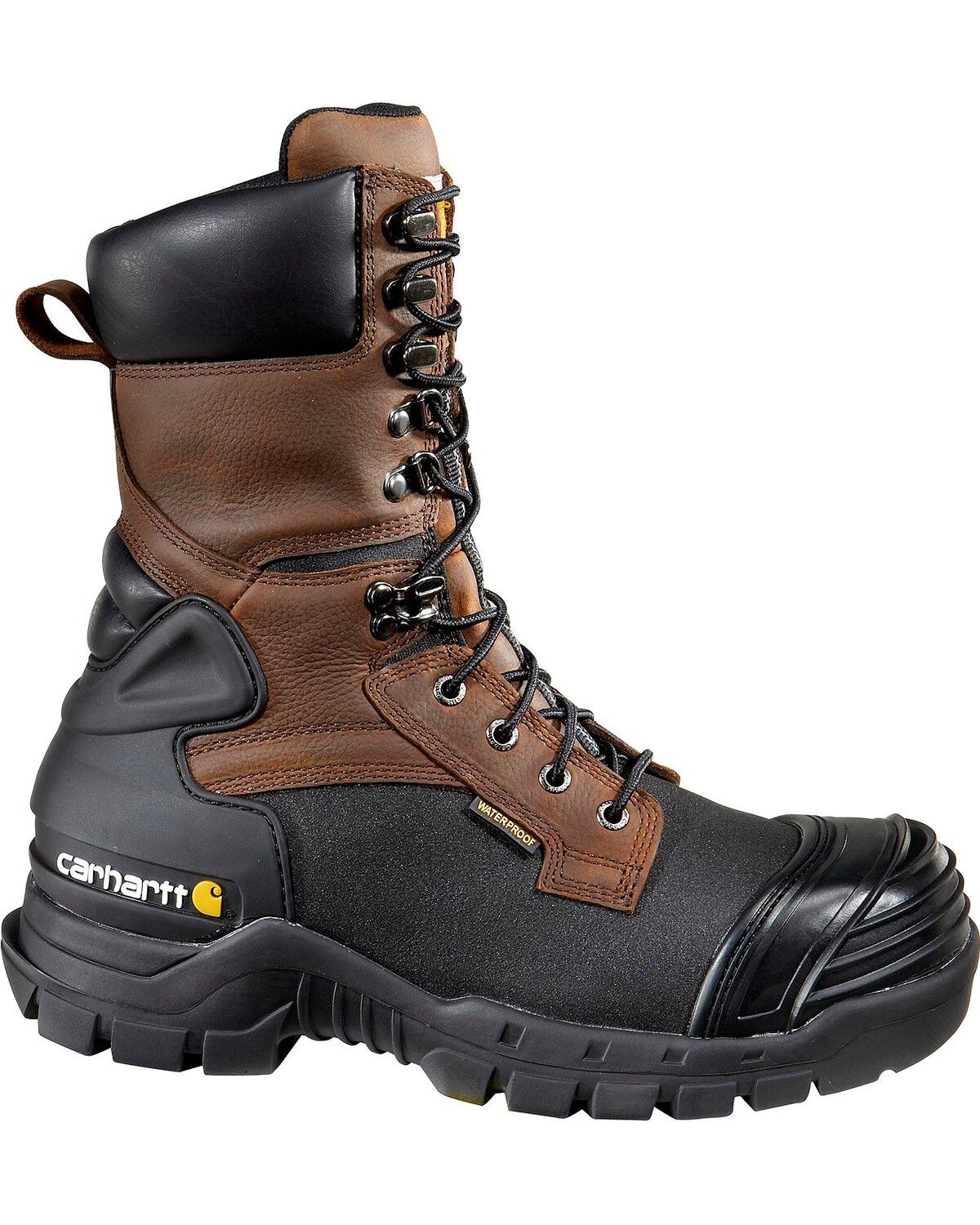 Carhartt 10" Waterproof Insulated Pac Boots - Composite Toe, Black, hi-res