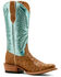 Image #1 - Ariat Women's Futurity Revival Exotic Ostrich Western Boots - Square Toe, Tan, hi-res