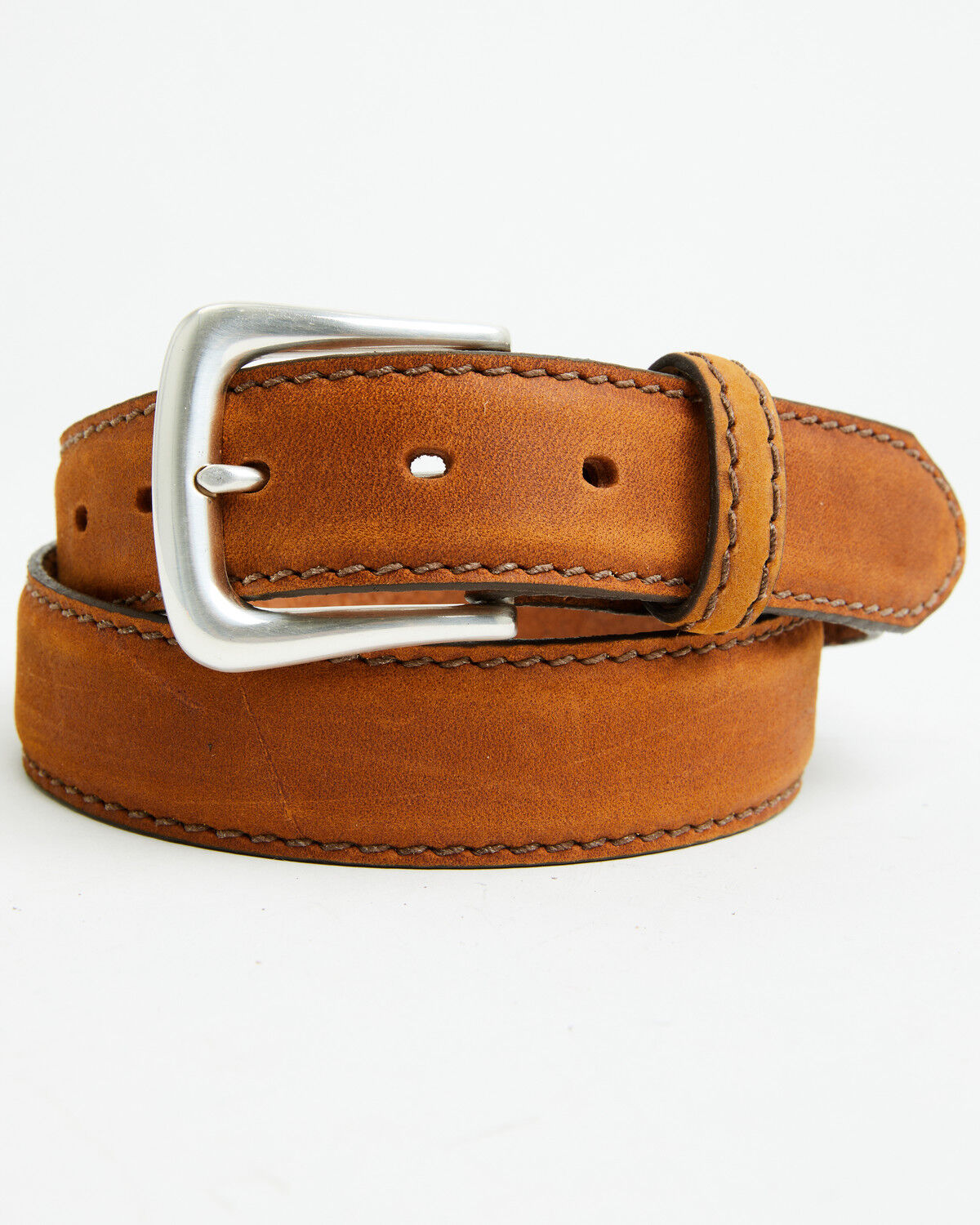 Image #1 - Justin Men's Work Sport Belt, Brown, hi-res