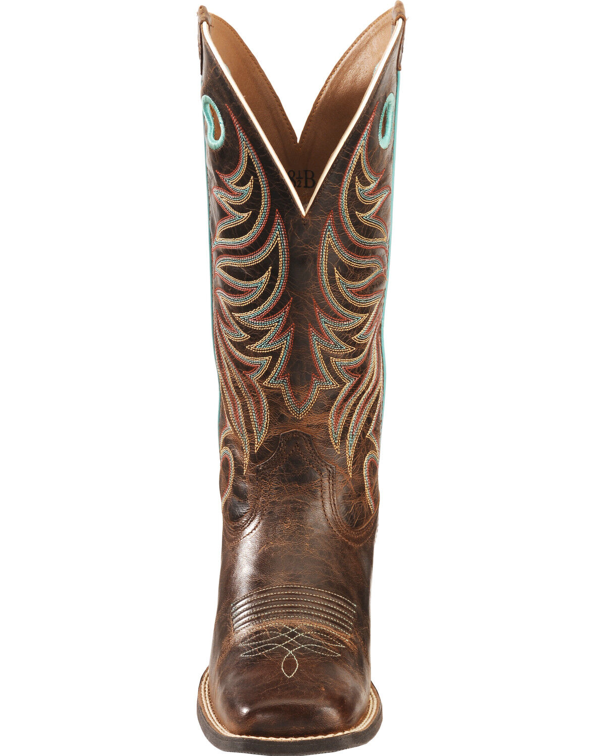 Image #4 - Ariat Women's Round Up Ryder Western Boots - Broad Square Toe, Brown, hi-res