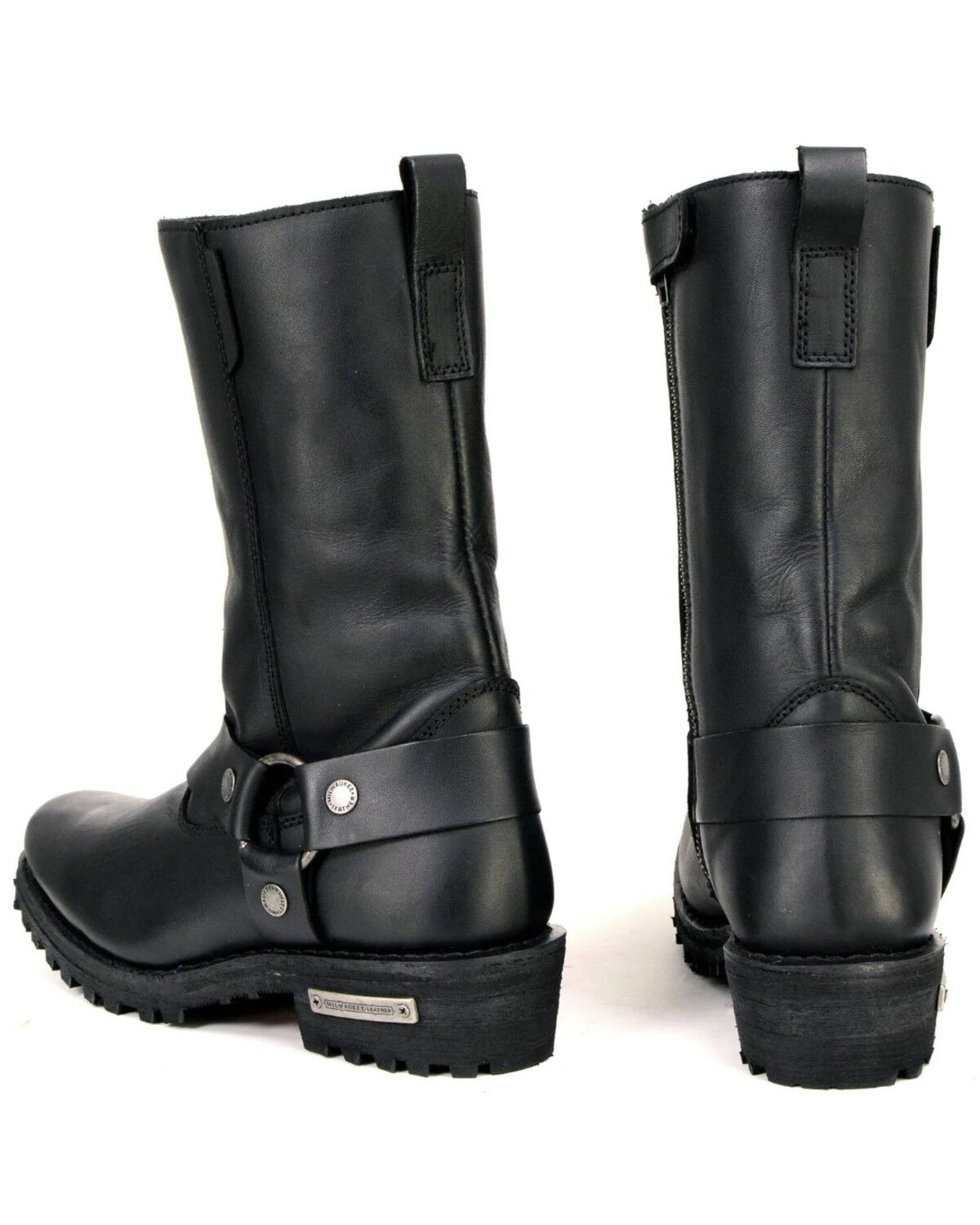 Milwaukee Leather Women's 11" Classic Harness Boots - Square Toe