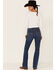 Image #4 - Wrangler Women's Aura Jennifer Dark Wash Bootcut Jeans , Blue, hi-res