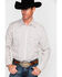 Image #1 - Rock & Roll Denim Men's Crinkle Washed Poplin Print Long Sleeve Western Shirt, Cream, hi-res