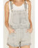 Image #3 - Free People Women's Light Wash Denim Novelty Ziggy Shortalls, Light Wash, hi-res