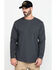 Image #1 - Hawx Men's Gray Solid Asphalt Thermal Crew Long Sleeve Work Shirt, , hi-res