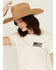 Image #2 - Boot Barn Women's An American Tradition Short Sleeve Fitted Graphic Tee, Off White, hi-res