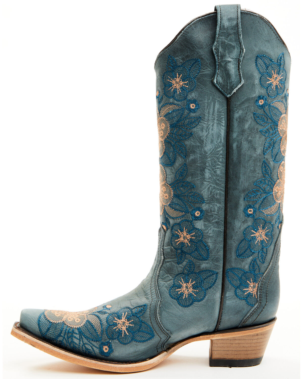 Product Name:  Circle G Women's Floral Embroidered Western Boots - Snip Toe