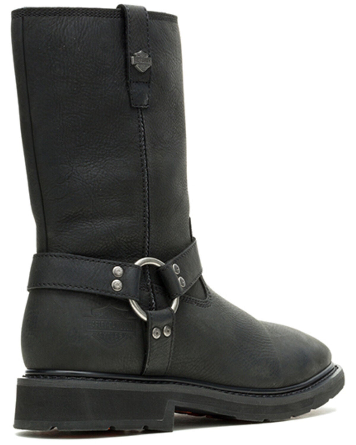 Image #1 - Harley Davidson Men's Altman Harness Motorcycle Boots - Broad Square Toe, Black, hi-res