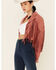 Saints & Hearts Women's Faux Suede Cropped Fringe Jacket , Mauve, hi-res