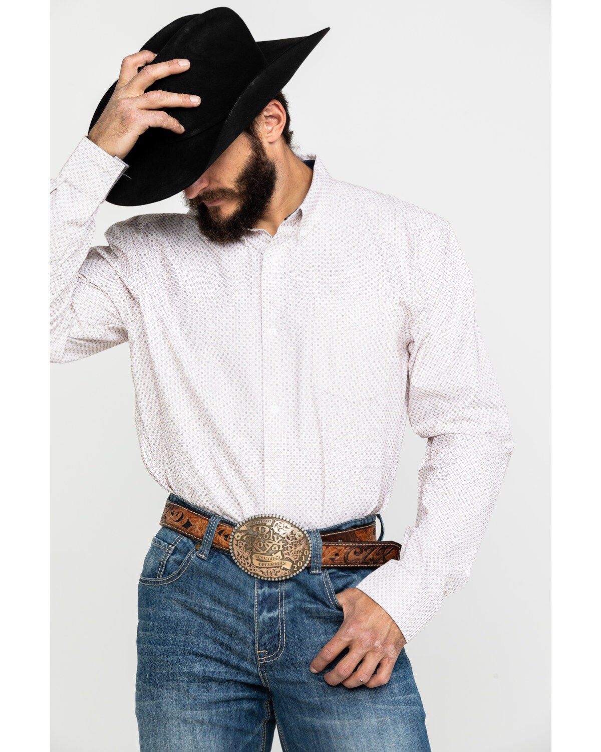 Image #3 - Cody James Core Men's Dolores Check Plaid Long Sleeve Western Shirt, , hi-res