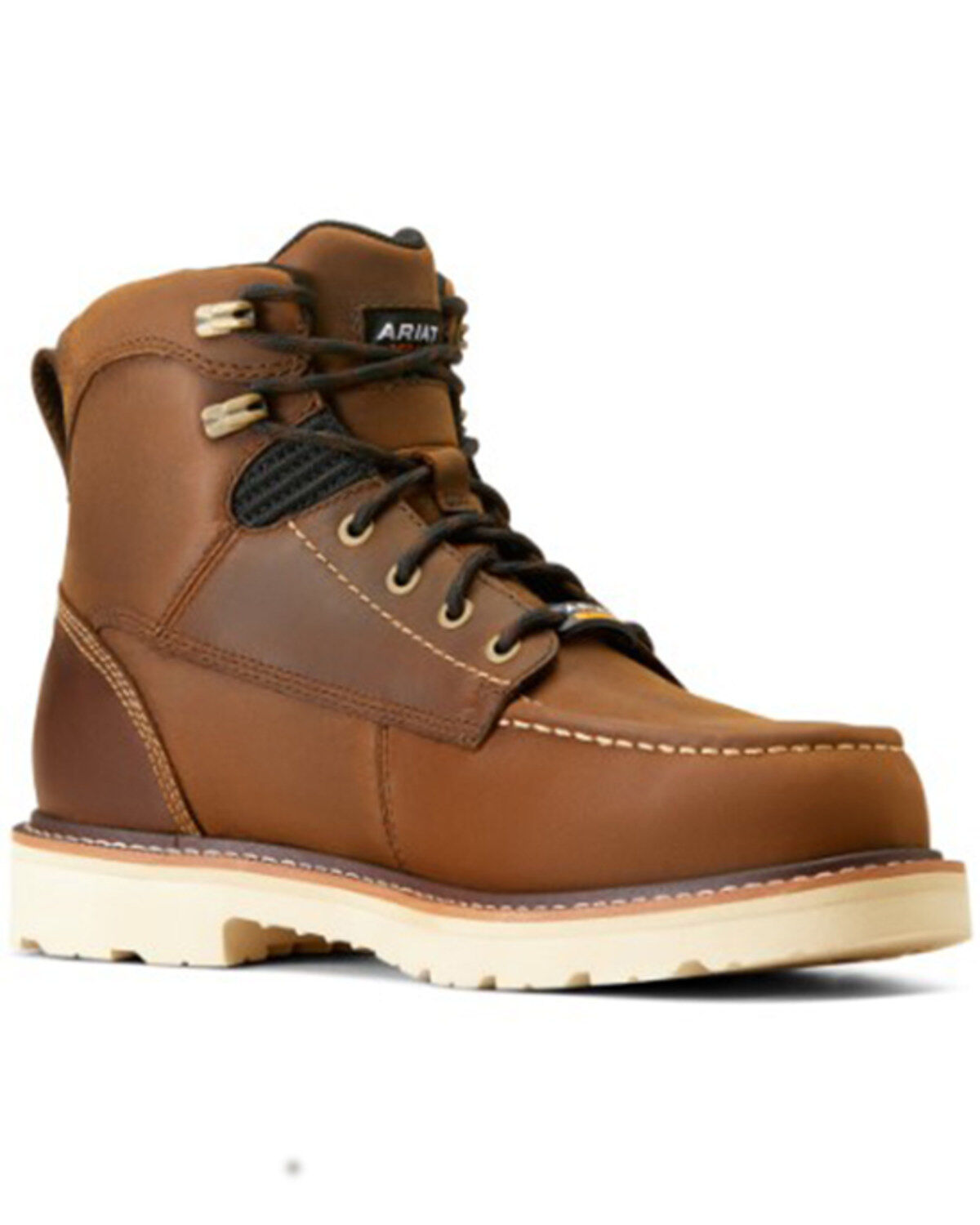 Image #1 - Ariat Men's Rebar Lift 6" Lace-Up Waterproof Work Boots - Composite Toe, Brown, hi-res