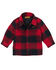 Image #1 - Wrangler Toddler Boys' Plaid Print Snap Jacket, Red, hi-res