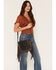 Image #2 - Shyanne Women's Briarwood Fringe Tooled Crossbody Bag, Brown, hi-res