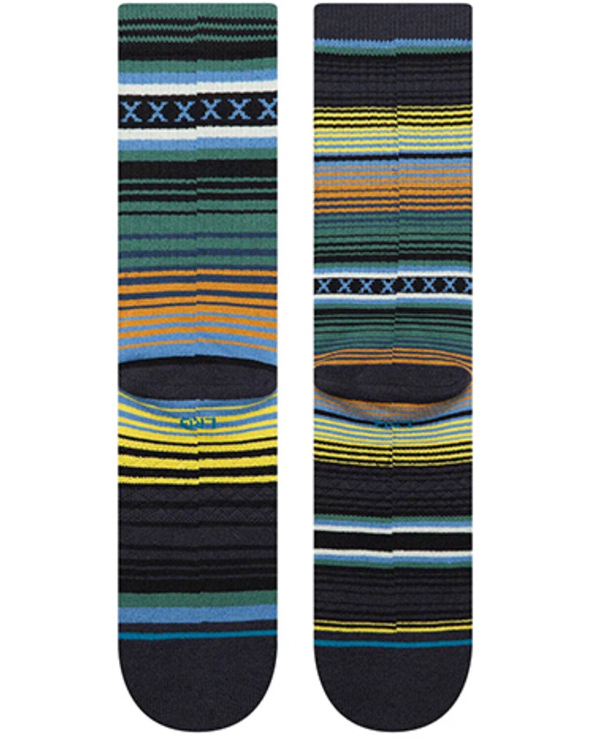 Image #3 - Stance Men's Curren Crew St Socks, Dark Teal, hi-res