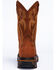 Image #3 - Cody James Men's 11" Decimator Western Work Boots - Soft Toe, Brown, hi-res